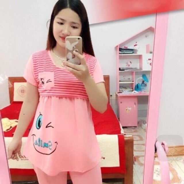 Combo 5 bộ bầu lửng cho mẹ, cotton ( sỉ)
