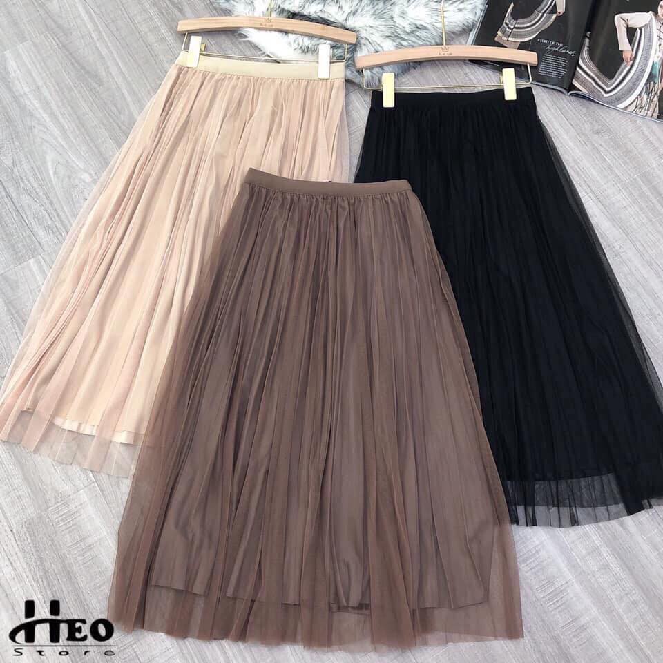 chân váy xếp ly dài mặc được 2 mặt dáng hàn mặc xinh | BigBuy360 - bigbuy360.vn