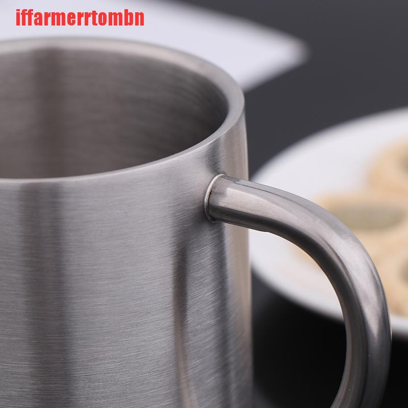 {iffarmerrtombn}Portable Mug Cup Double Wall Travel Tumbler Coffee Mugs Tea Cups Stainless Steel TYW