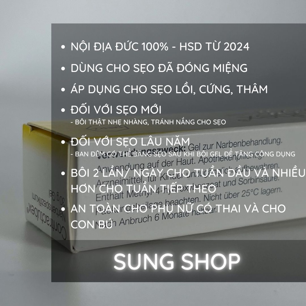 [ NỘI ĐỊA ĐỨC ] Kem mờ sẹo lồi Contractubex 30g