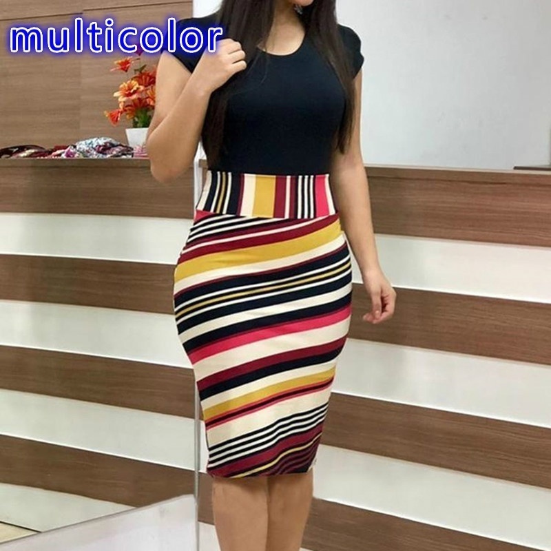 Đầm Tay Ngắn In Hoa Plus Size