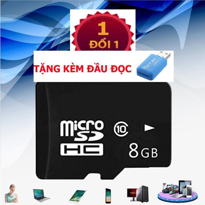 Bán buôn & Bán lẻ thẻ nhớ Micro SD 8G/16G/32G /64G chính hãng Class 10-Tặng kèm đầu đọc thẻ nhớ