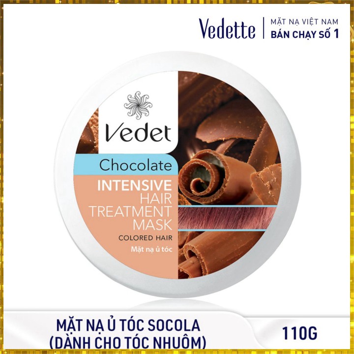 🥭 MẶT NẠ Ủ TÓC SOCOLA NÂU 110g VEDETTE