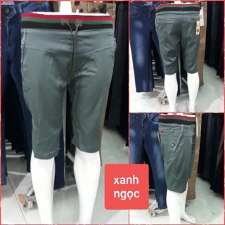 Quần sọt nam kaki lưng thun