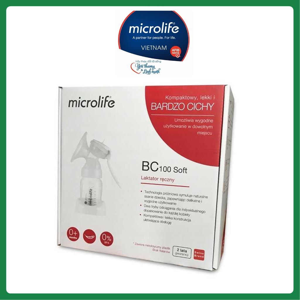 Máy hút sữa cơ Microlife - BC 100 SOFT - Dễ Sử Dụng , Êm Ái Khi Hút Sữa