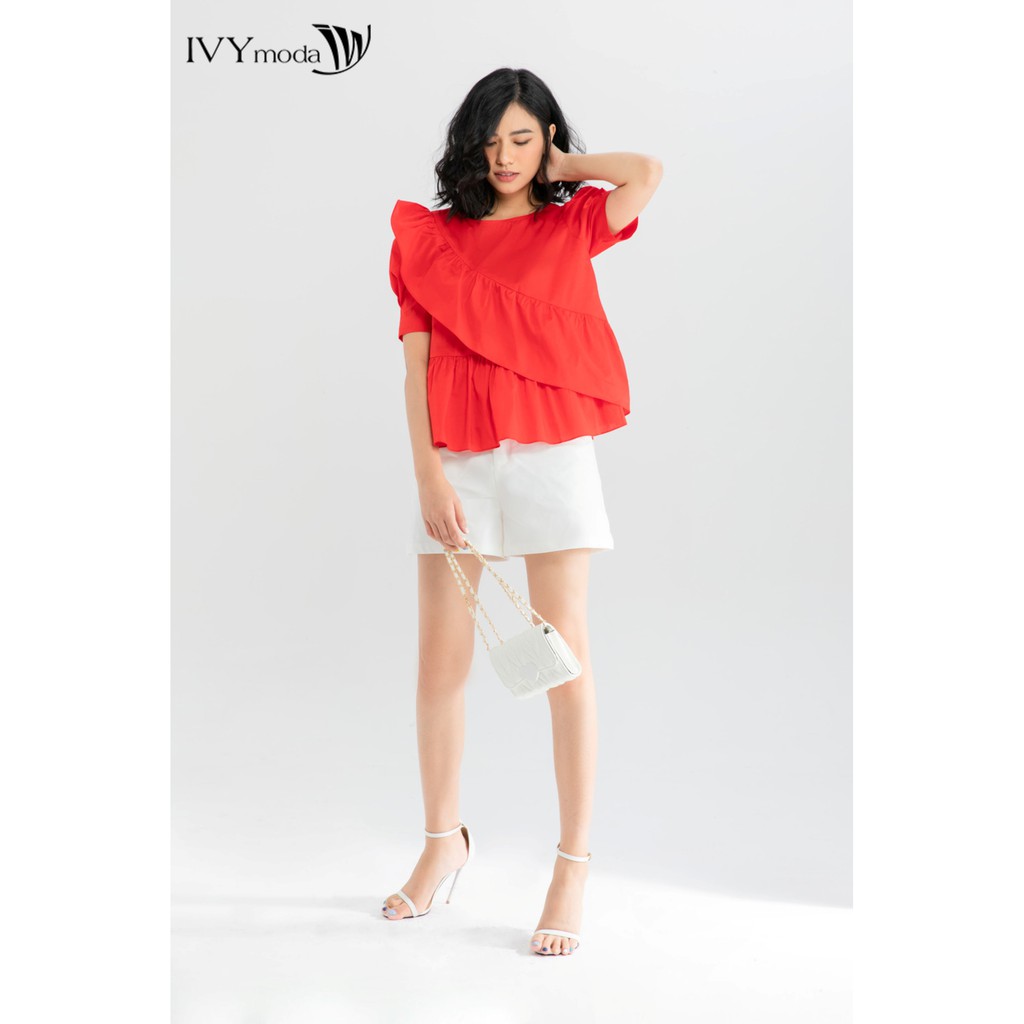 Áo thô nữ kiểu xòe quạt IVY moda MS 16T0036