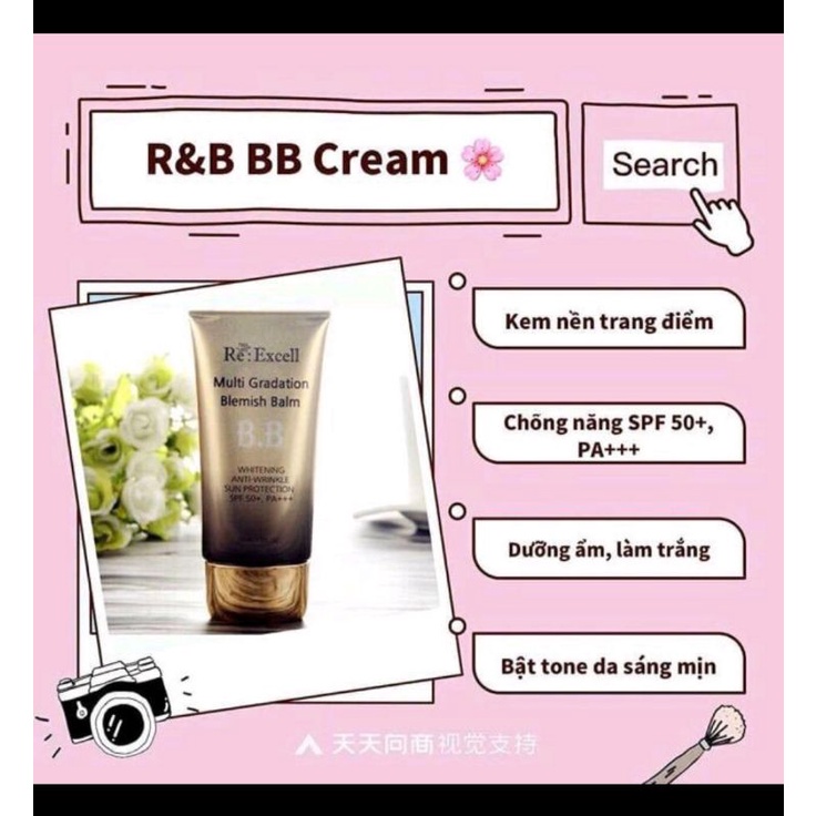 Kem nền BB Cream 50ml Daily Beauty- Che khuyết điểm, bật tone, chống nắng | BigBuy360 - bigbuy360.vn