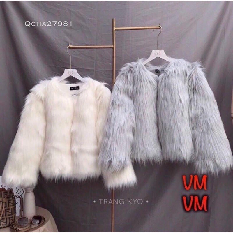 ẢNH THẬT Áo choàng lông sang chảnh