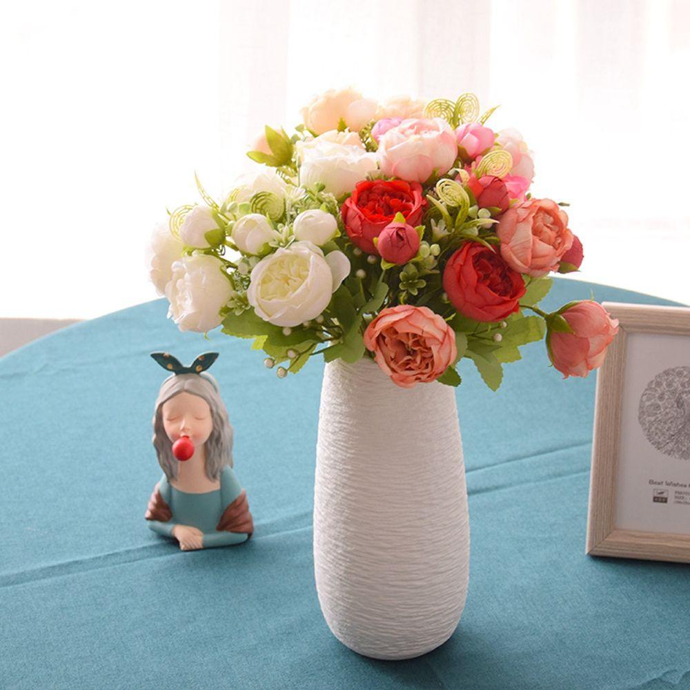 1 Bó Hoa Peonies Nhân Tạo Dùng Cho Trang Trí Tiệc Cưới