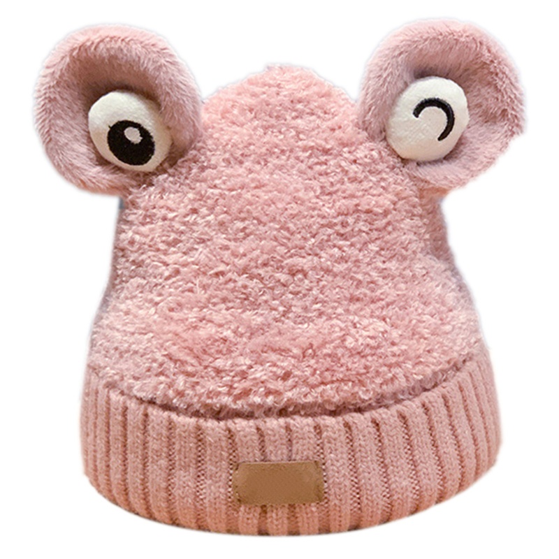 Mũ Len Dệt Kim Đính Tai Ếch Dễ Thương Bảo Vệ Tai Chống Gió Unis