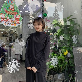 Áo Cổ Cao Vải Thun unisex