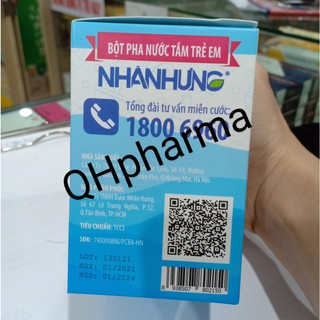Bột tắm NHÂN HƯNG hộp 30 gói