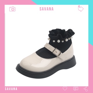 Giày búp bê nữ cao cấp giày búp bê lolita đính đá thanh lịch Savana BN06