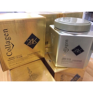 Kem Ủ Tóc  Collagen Vàng 24k  1000ML  Siêu Mềm Mượt Tóc, Phục Hồi tóc hiệu quả