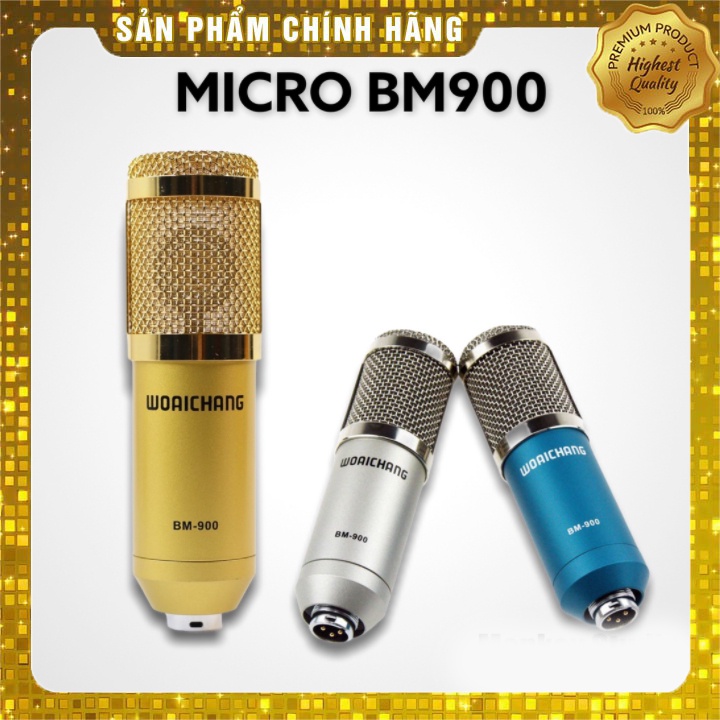 Bộ Mic Hát Livestream Soundcard H9 &amp; Mic BM900⚡BH 1 NĂM⚡Chất Lượng Cao, Âm Thanh Cực Kỳ Sống Động