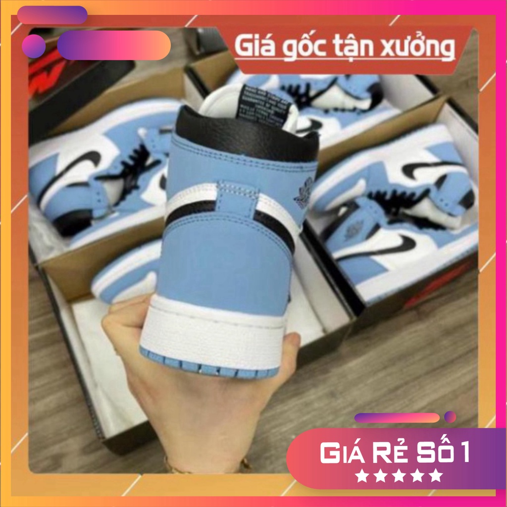 Giày Thể Thao Air J.d Xanh Móc Đen, Giày J.D1 Cổ Cao Cao Nam VN