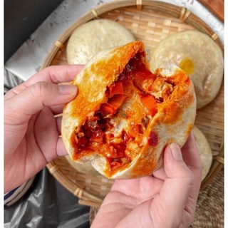 bánh bao nguyên cám gà cay phô mai ( 4 bánh )