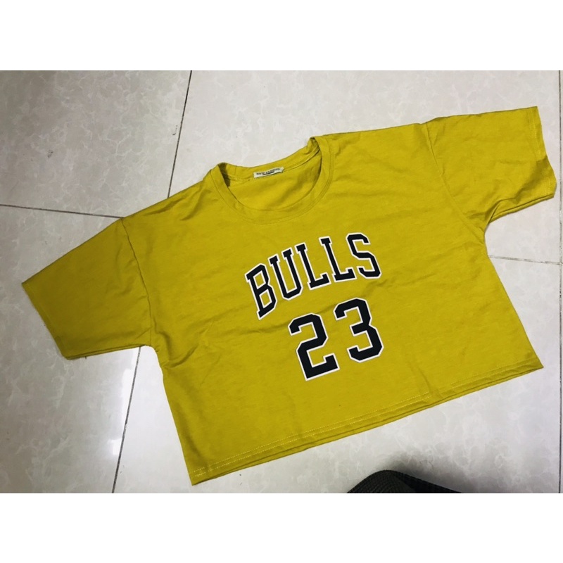 Áo Croptop nữ form rộng Unisex BULL 23 Freesize 45-70kg, áo thun nam form rộng tay lỡ, áo phông nữ form r