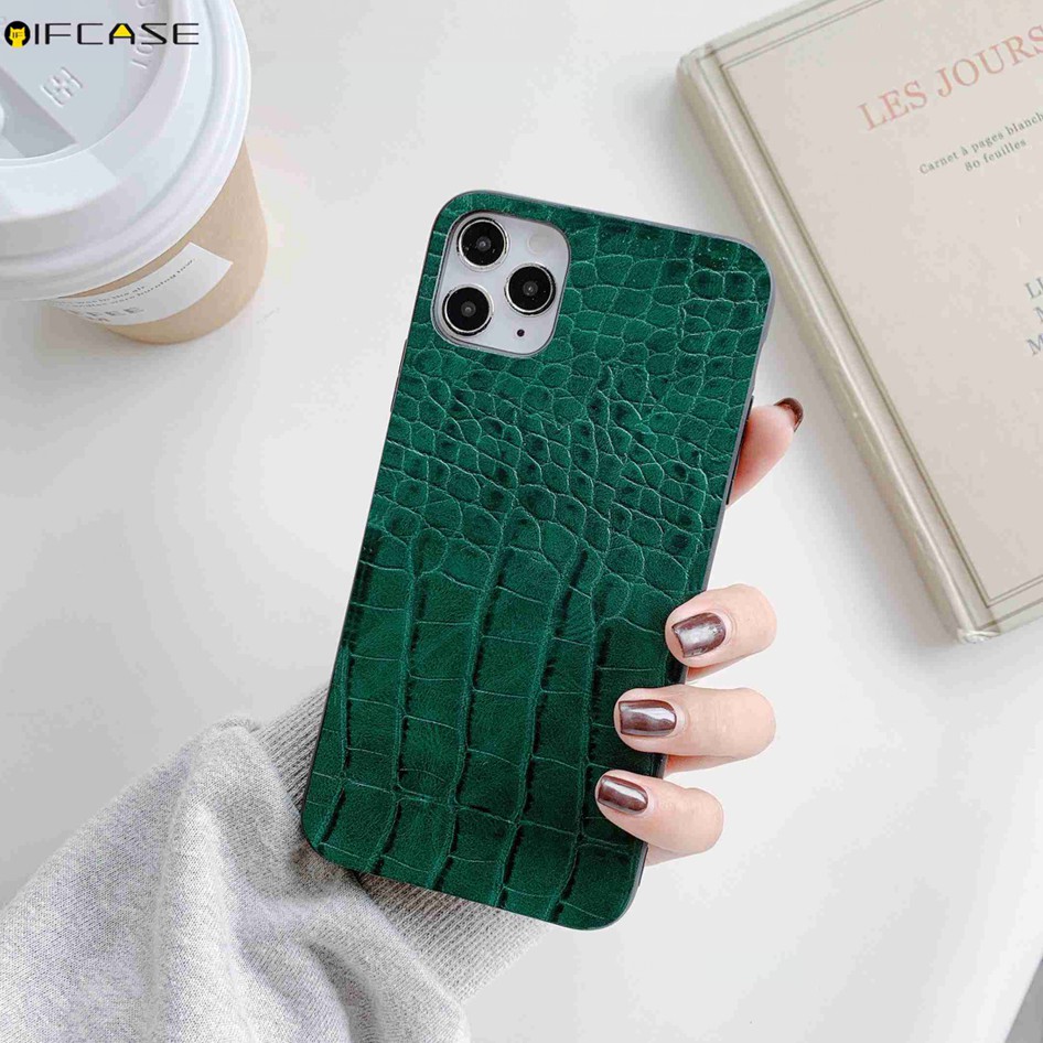 Samsung Galaxy A9 A8 A8+ A7 A6 A6+ A5 J8 J6 J6+ J4 J4+ Plus 2018 J7 Pro 2017 J2 Grand Prime A40 Note 10 Lite 9 Phone Case Crocodile Pattern Business Simple Leather Casing Case Cover