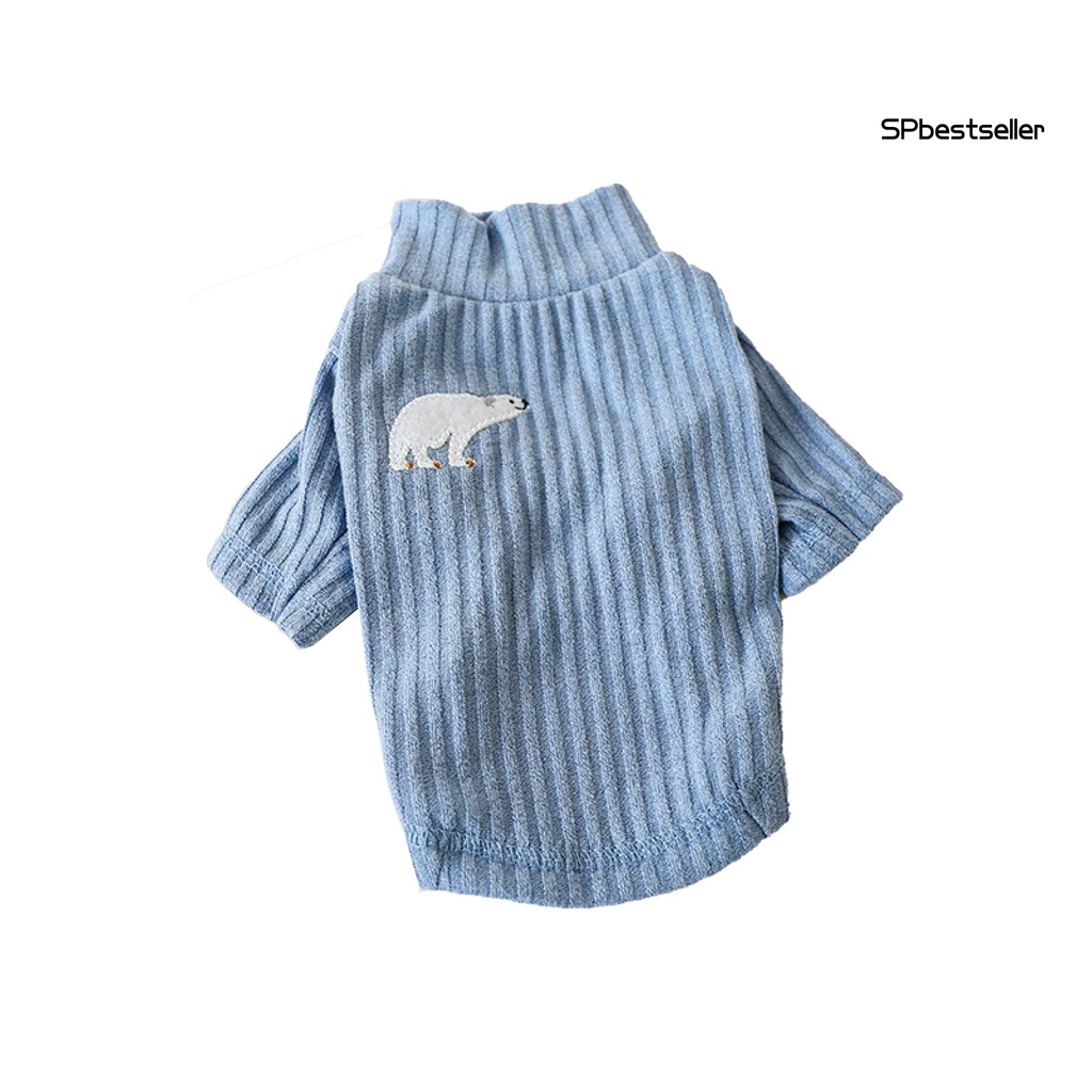 Áo thun tay dài cổ cao thoải mái thời trang mùa thu cho thú cưng