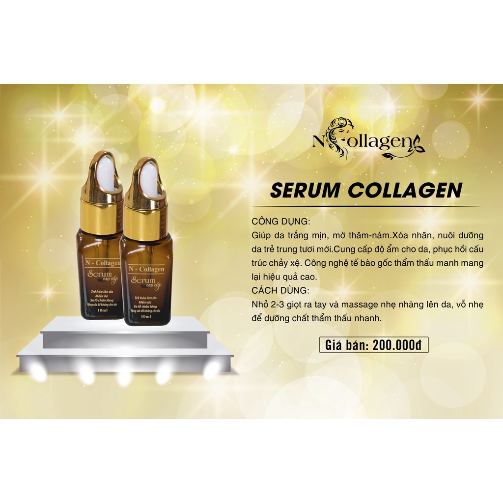 Ủ Trắng Face Siêu Cấp + Serum Cao Cấp Ncollagen - Dưỡng trắng da, giảm mụn nám, tàn nhang