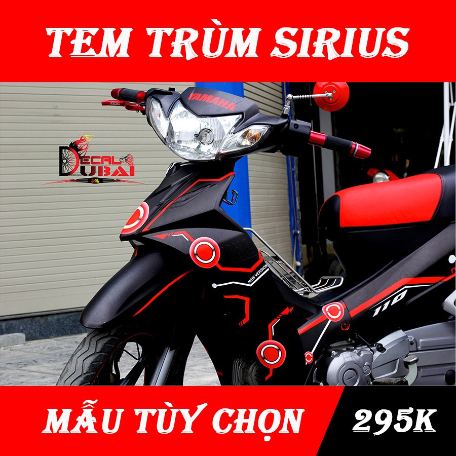 Tem Trùm Sirius Đen Nhám Đỏ