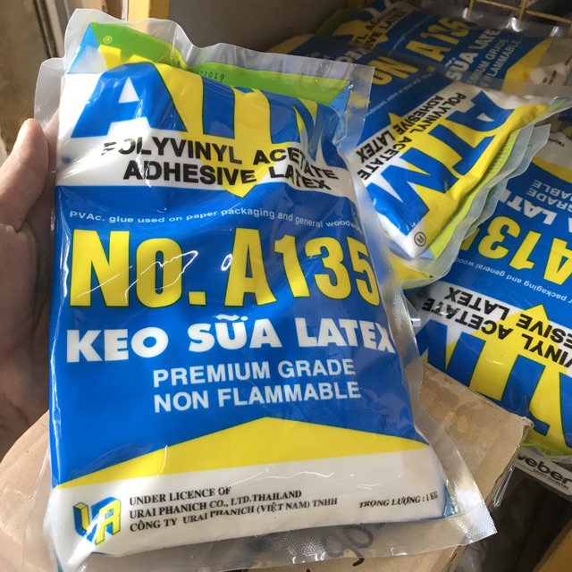 Keo sữa dán giấy, simili ATM bịch 1kg