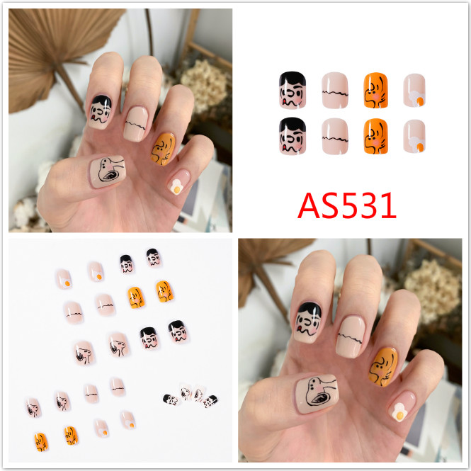 [Hàng mới về] Bộ 24 móng tay giả dán họa tiết kim cương sang trọng cho tiệc cưới