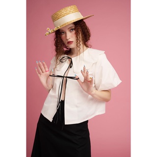 Abby shirt - nene skirt | áo abby thắt nơ - váy suông lửng