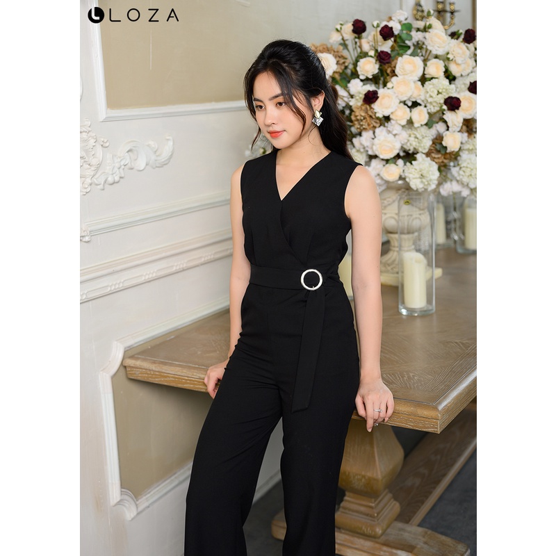 Bộ jumpsuit LOZA eo đính khuy cài - LB041150