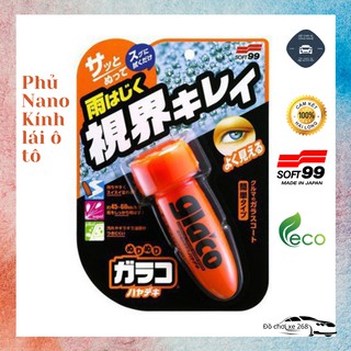 Phủ Nano Kính lái ô tô chống nước tuyệt đối Glaco Roll On