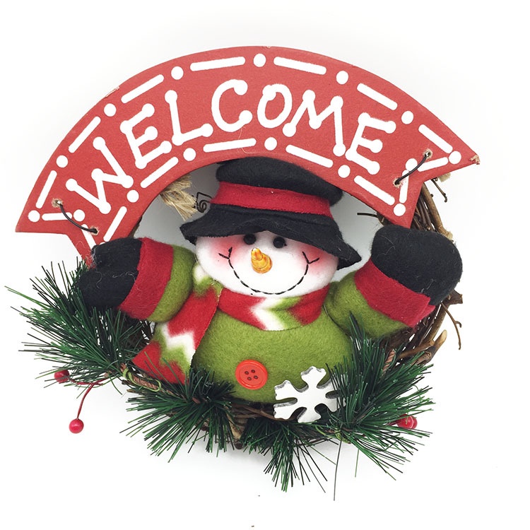 Vòng treo trang trí giáng sinh hình ông già noel/ người tuyết/ tuần lộc xinh xắn