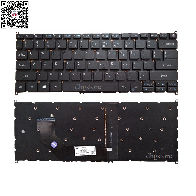 Bàn phím laptop Acer Swift 3 SF314-41, SF314-52G, SF314-53G, SF314-55G, SF314-56G Có Nút Nguồn