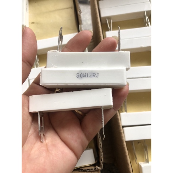 Điện trở sứ chân đứng dẹp 30w12R