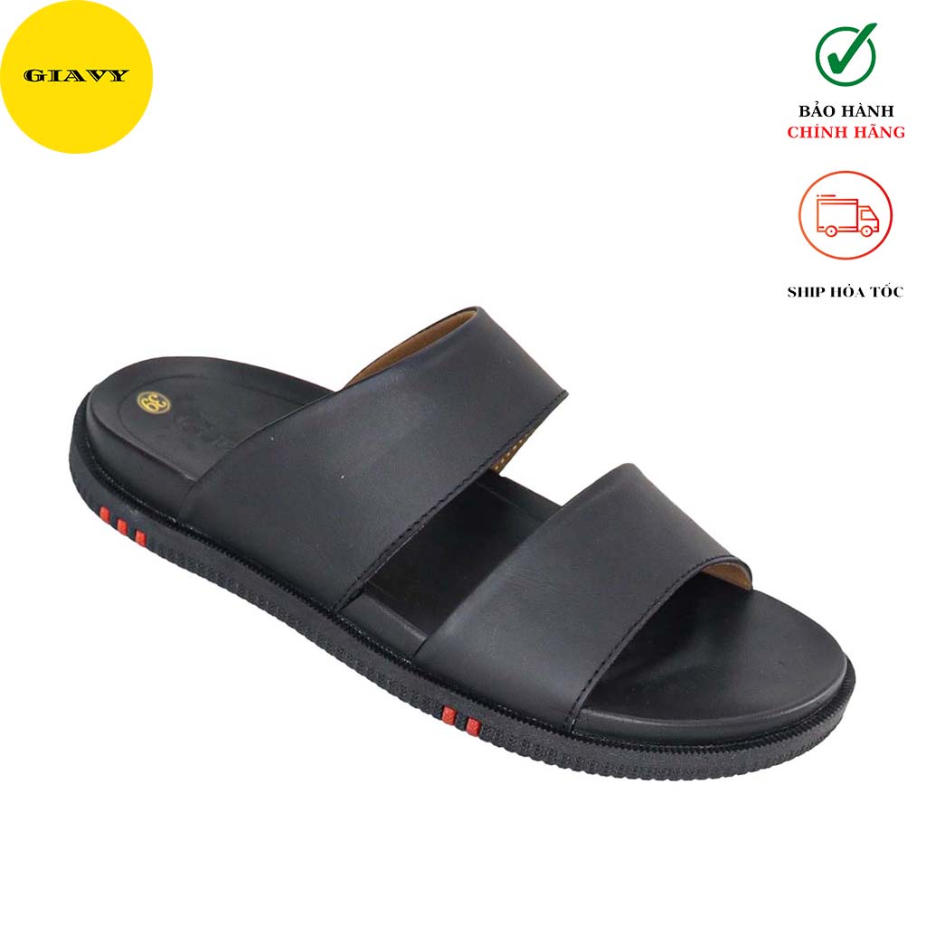 Dép da nam quai nhị thời trang 9021/6 - GIÀY GIAVY