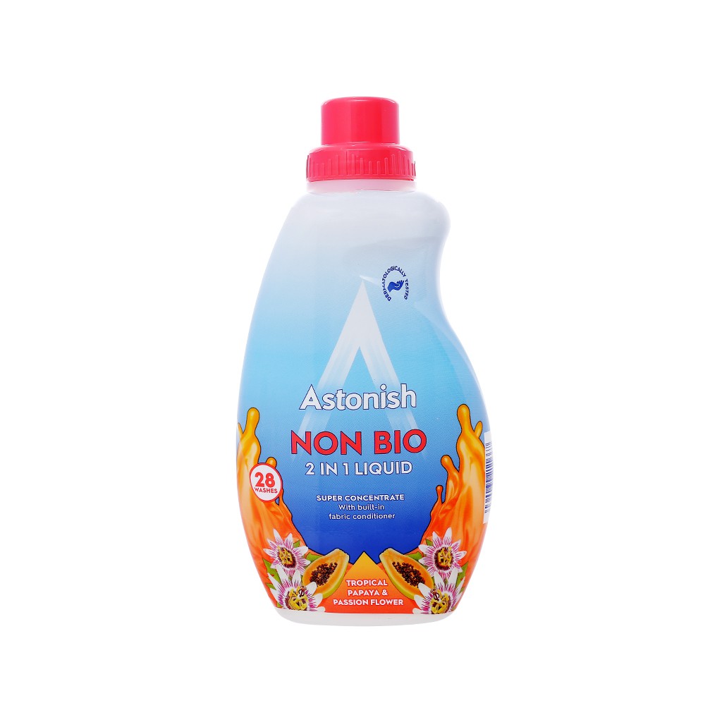 Nước giặt xả sinh học Astonish Non Bio chai 840ml