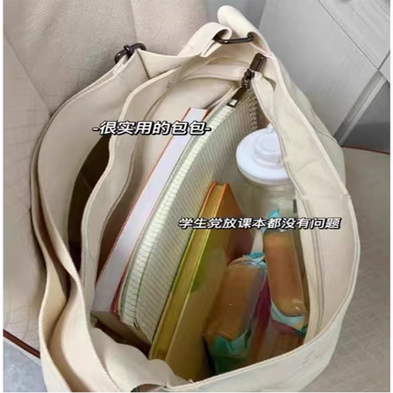 Túi tote đeo chéo đeo vai vải canvas giá rẻ đi học đi chơi unisex phong cách ullzang