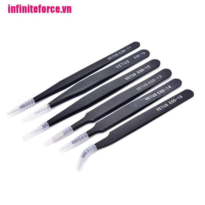 Set 6 kẹp tóc inox chống tĩnh điện chuyên dụng