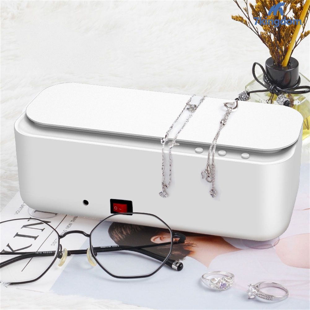 Có sẵn Làm Sạch Siêu Âm Máy 45000Hz Rung Tần Số Cao Rửa Rửa Sạch Đồ Trang Sức Kính Xem Rửa Vòng Nhỏ COD