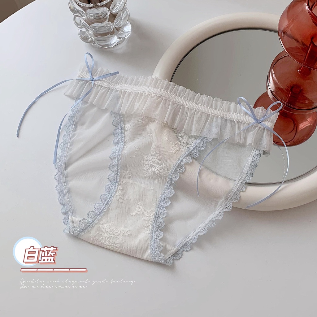 Quần Lót cotton Phối Ren Trong Suốt Gợi Cảm Cho Nam Nữ