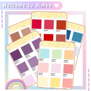 Sticker color palette trang trí bullet journal | Aimée