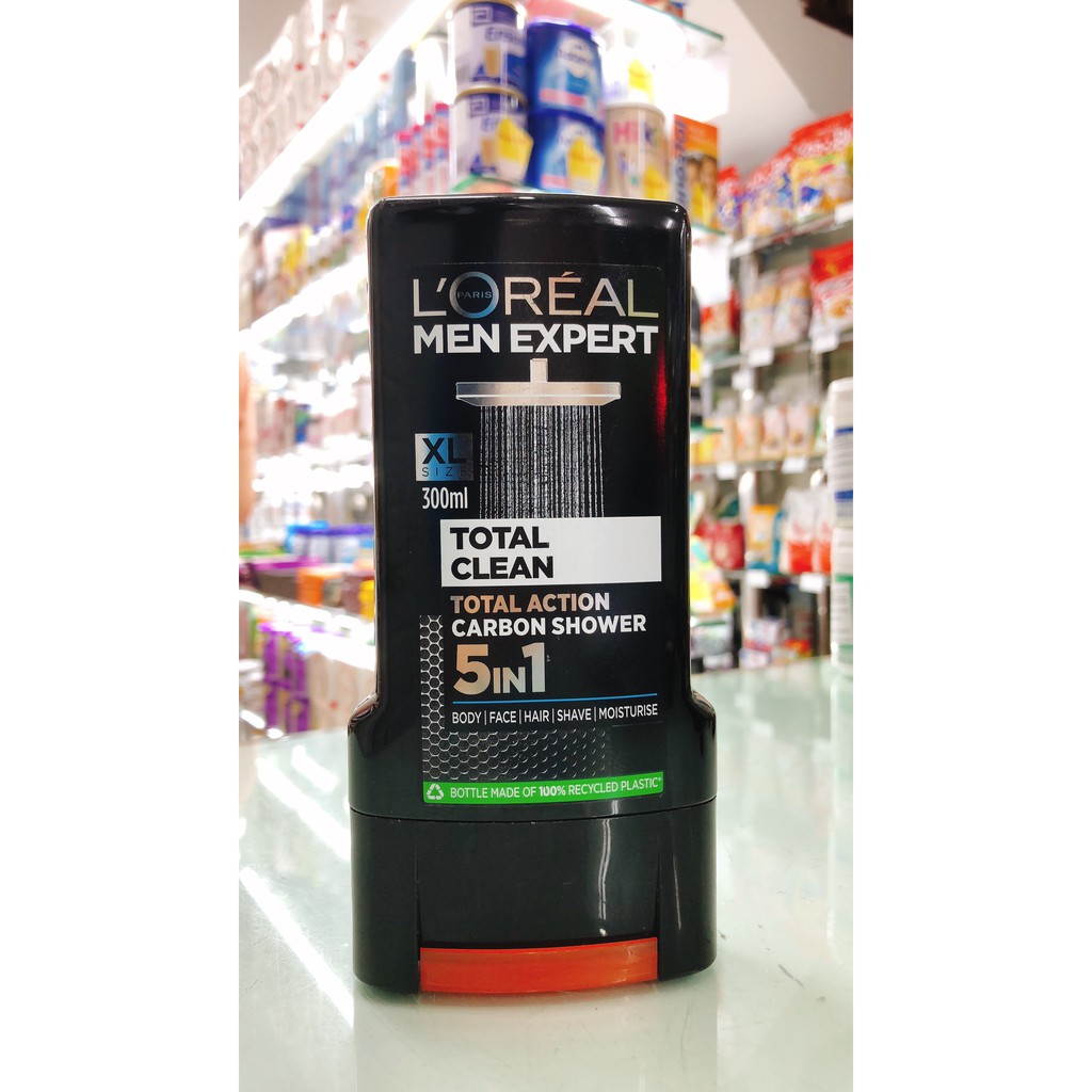 Sữa tắm gội nam L'ORÉAL Pháp Men Expert 300ml l oreal loreal sữa tắm rửa mặt 3 trong 1, 3 in 1 nam tính khử mùi