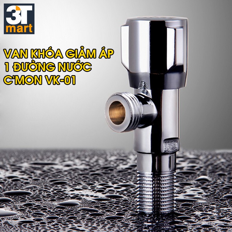 Van khóa giảm áp lực nước 1 đầu ra C'mon VK-01