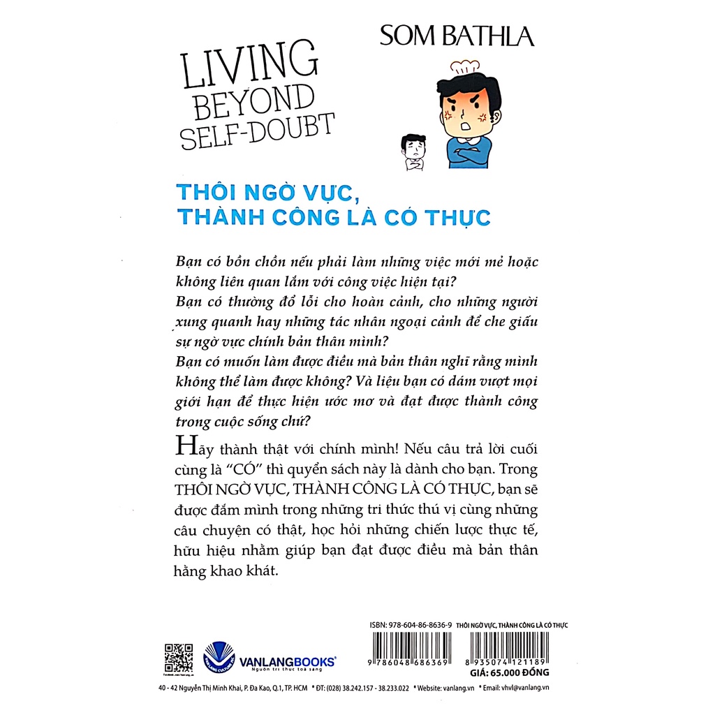 Sách - Thôi Ngờ Vực, Thành Công Là Có Thực (Som Bathla- Văn Lang)