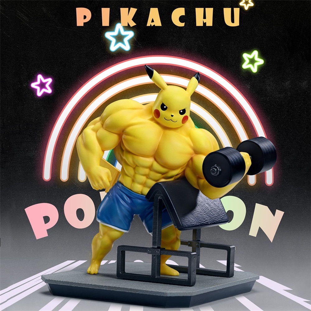 Mô hình pikachu tập gym siêu lực sỹ hàng mới