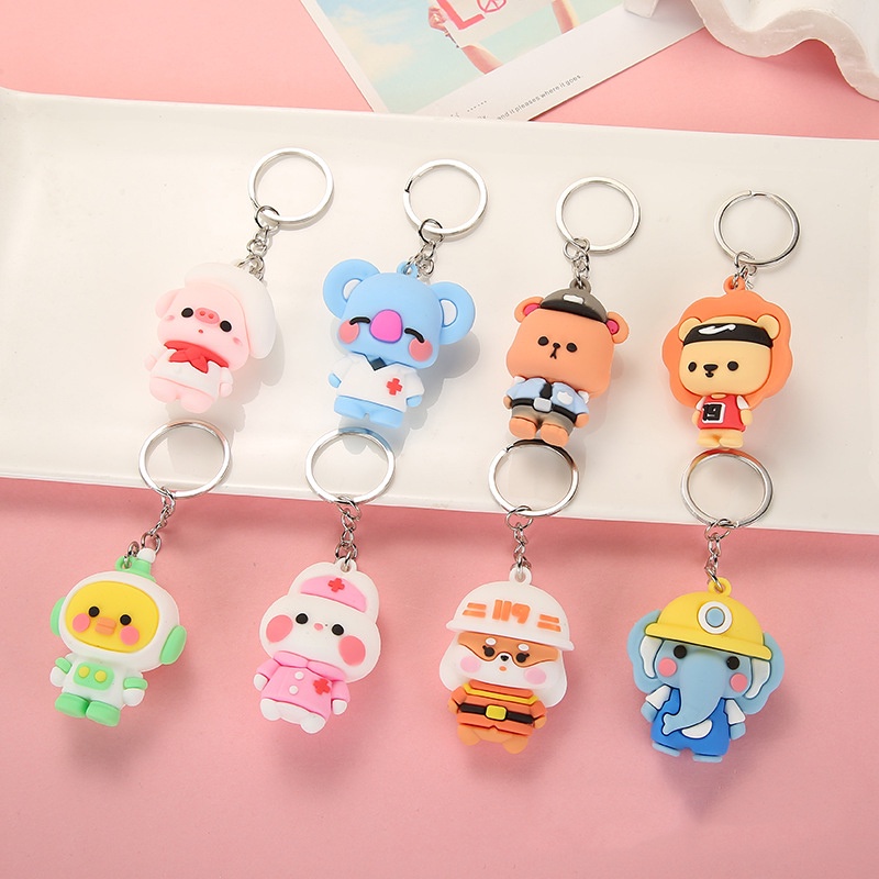 Móc Khóa Hình Thú Hoạt Hình Đáng Yêu