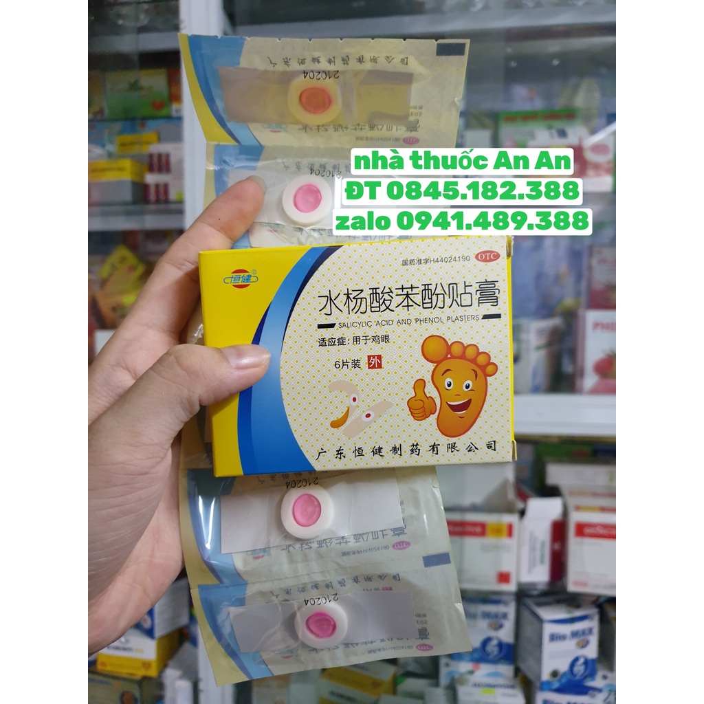 CAO DÁN MỤN CƠM , MỤN CÓC , MẮT CÁ CHÂN , CHAI CHÂN , HIỆU QUẢ CAO