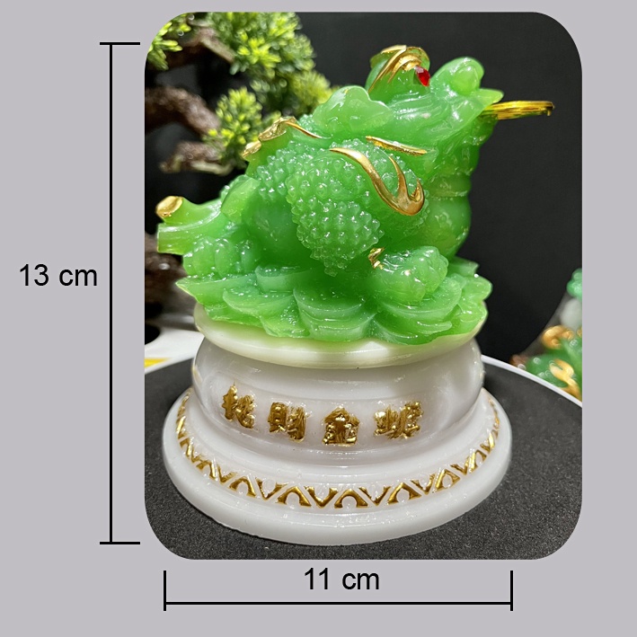 Cóc Ba Chân ngậm tiền-Thiềm Thừ chiêu tài lộc có đế xoay nhiều màu