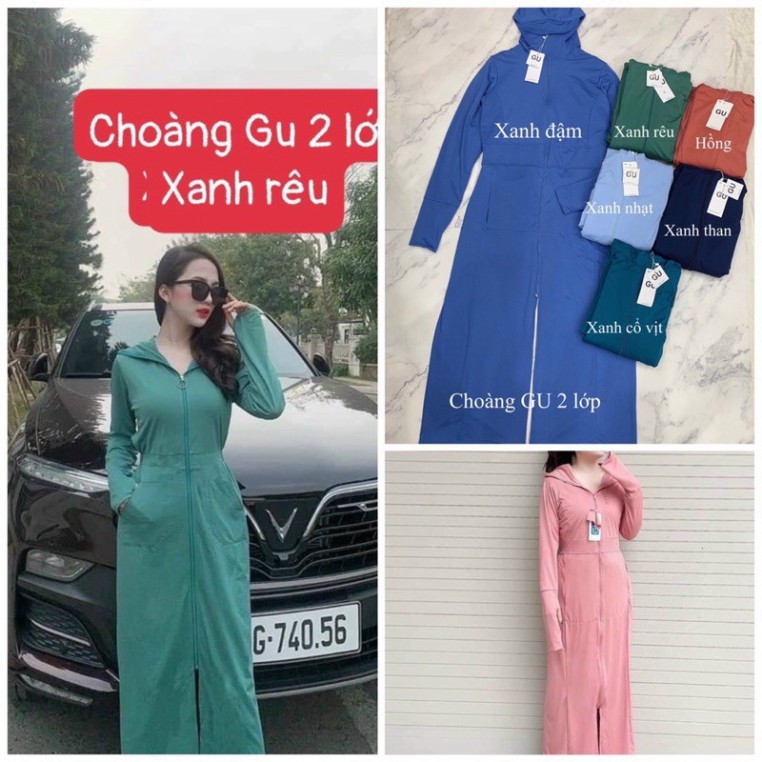 Áo choàng 2 LỚP CHẤT HẠT XOÀN đẹp, bảo vệ bạn khỏi tác hại của tia UV