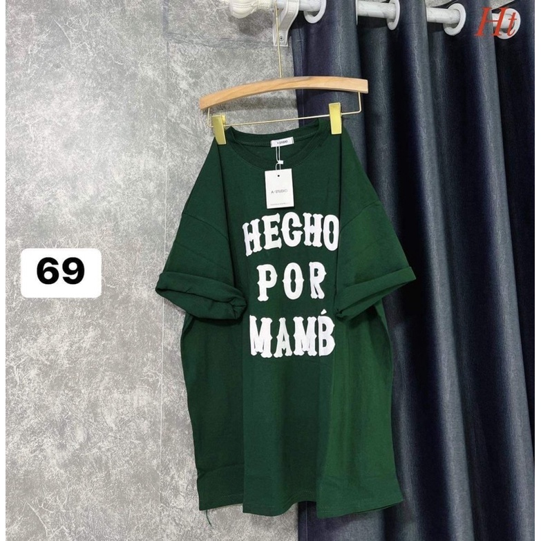 Áo phông ba dòng chữ to HT11